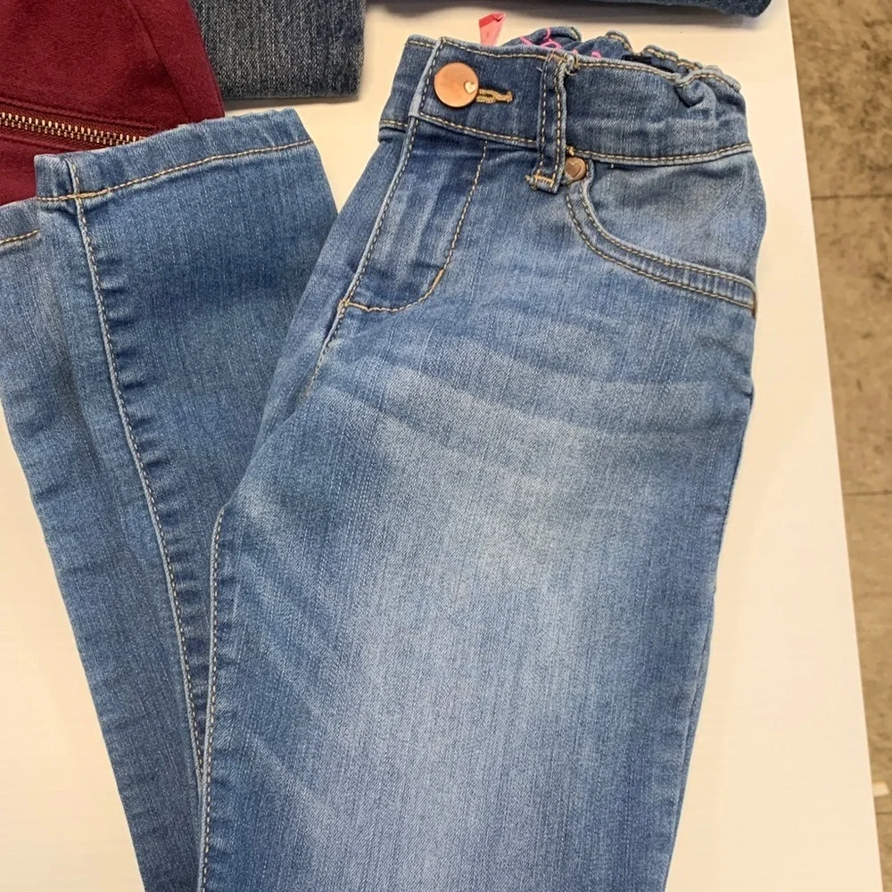 Bundle Deal- The Children's Place Burgundy and Blue Skinny Jeans